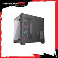 Gambar VenomRX Casing PC Daemon Continental S5 Black M-ATX Tempered Glass - Gatotkaca Electronics dari Gatotkaca Electronics undefined 2 Tokopedia