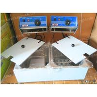 Gambar Deep Fryer Gas 2 Tank Electric Deep Fryer Getra E-82 / EF 82 / EF82 - + PETI KAYU dari SPM-SolusiPackagingMesin undefined 3 Tokopedia