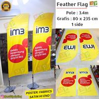 Gambar Feather Flag/ Feather Banner/ Flag Banner/ Flying Banner/ Beach Flag dari Multi Printing Group undefined 5 Tokopedia