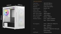 Gambar VENOMRX MATX CASE URRA WHITE Temper Glass 2x12CM ARGB Fan - Gatotkaca Electronics dari Gatotkaca Electronics undefined 5 Tokopedia