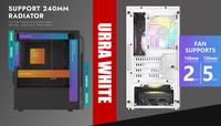 Gambar VENOMRX MATX CASE URRA WHITE Temper Glass 2x12CM ARGB Fan - Gatotkaca Electronics dari Gatotkaca Electronics undefined 4 Tokopedia