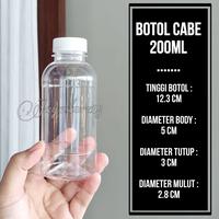 Gambar 50PCS BOTOL CABE 200ML BOTOL MURAH BOTOL SHORT NECK BOTOL KOPI SUSU JAMU BOTOL PLASTIK khusus ojol grab gosend GROSIR BOTOL TOPLES JAR MURAH LANGSUNG PABRIK JAYASTORE18 - Putih dari MichshopBaby undefined 4 Tokopedia