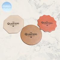 Gambar Coaster Custom Kulit | Tatakan Gelas Cafe Resto | Leather Coaster - Mocca, Octagon dari Dialecta undefined 3 Tokopedia