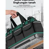 Gambar Termurah!! GREENER Tool Bag PRO EDITION 13-16 Inch Tebal - Tas Alat Perkakas Kuat/Multifunctional Tool Bag Large Capacity Oxford Canvas Waterproof Bag Wear-Resistant Tool Repair Storage Electrician Bag - 13 inch upgrade dari GANTARII STORE undefined 5 Tokopedia