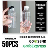 Gambar 50PCS BOTOL CABE 200ML BOTOL MURAH BOTOL SHORT NECK BOTOL KOPI SUSU JAMU BOTOL PLASTIK khusus ojol grab gosend GROSIR BOTOL TOPLES JAR MURAH LANGSUNG PABRIK JAYASTORE18 - Putih dari MichshopBaby undefined 1 Tokopedia