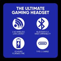 Gambar Headphone Gaming Armaggeddon Cosmic III Lite Bluetooth Wireless 2.4G Gaming Headset with Detachable Mic - Black dari SuperstoreComputindo undefined 4 Tokopedia