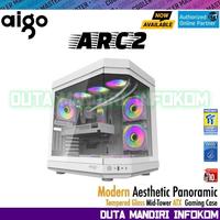 Gambar Aigo ARC2 - Luxury Exquisite Curved Tempered Glass Mid Tower ATX Gaming Case - Black Edition  dari Duta Mandiri Infokom undefined 3 Tokopedia