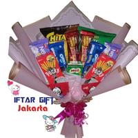 Gambar Buket Snack / Bucket wisuda / Bouquet Snack Murah / Buket Jajan - Bucket 03 dari IFTAR GIFT JAKARTA undefined 3 Tokopedia