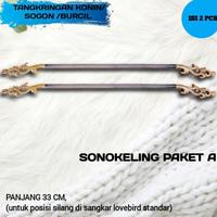 Gambar BARU! TANGKRINGAN UKIR KONIN SOGON SEJAJAR 1 SET ISI 2 PCS KAYU ASEM JATI SISIK DAN JATI UTUH UNTUK PANGKRINGAN PLANGKRINGAN BURUNG SOGON PLECI KONIN KANDANG KAPSUL BESI LOVEBIRD DIAMETER 33CM PEMASANGAN SEJAJAR DI ATAS ATAU DI BAWAH dari Kakbita undefined 2 Tokopedia