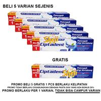 Gambar 1 PCS CIPTADENT PASTA GIGI 75GRAM (BELI 5 GRATIS 1) - PG MERAH, B5G1 - 1 PCS dari Sheji undefined 5 Tokopedia