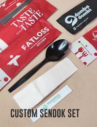 Gambar CUSTOM SENDOK STERIL / CUSTOM CUTLERY SET / CUSTOM SENDOK PLASTIK@1000 - SENDOK HITAM dari kakai.talk undefined 1 Tokopedia