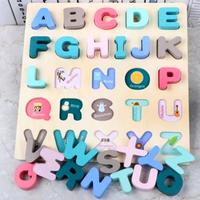 Gambar Mainan Edukasi Anak Wooden Puzzle Alphabet Board / Papan Alphabet dari Olive Tree Indonesia undefined 1 Tokopedia