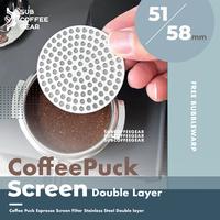 Gambar Coffee Puck Screen 58mm 51mm Espresso Shower Screen Filter Stainless Steel Puck Screen Filter Kopi Portafilter Espresso Tools - 51mm dari SUB Coffee Gears undefined 1 Tokopedia