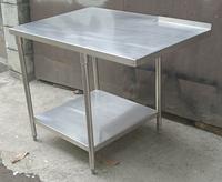 Gambar X371 meja stainless 2 susun 117x78x90 cm bekas eks resto dari XKitchen undefined 3 Tokopedia