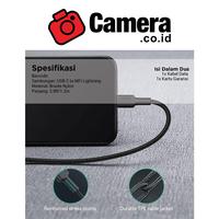 Gambar AUKEY CB-NCL1 Circlet CL 1m Nylon Braided USB-C To Lightning Cable (Black) dari CAMERA CO ID undefined 2 Tokopedia