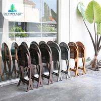 Gambar Kursi Lipat Olymplast/Kursi Teras/Kursi Santai/Kursi Makan Plastik/OFC - Abu-abu dari Goldstarplast undefined 5 Tokopedia