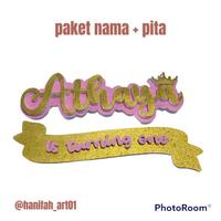 Gambar Paket Murmer Nama Dan Pita/Paket Dekor/Paket Nama Simpel/Ultah/Huruf Sterofoam/Huruf Nama dari Rulz Cell undefined 5 Tokopedia