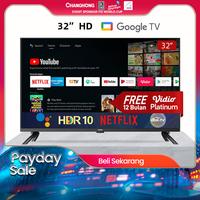 Gambar CHiQ 32 Inch Android 11 Smart TV Digital Frameless LED TV L32G7P dari changhong surabaya undefined 1 Tokopedia
