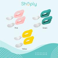 Gambar Sendok Garpu Anak Silicone Training Mpasi Bayi - Green dari SHOPLY Official Store undefined 4 Tokopedia