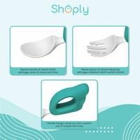 Gambar Sendok Garpu Anak Silicone Training Mpasi Bayi - Green dari SHOPLY Official Store undefined 2 Tokopedia
