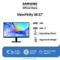 Gambar Samsung ViewFinity S8 27" S80UD IPS 60Hz 4K UHD USB-C HAS Pivot dari Samsung Exclusive Store undefined 1 Tokopedia