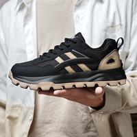 Gambar Techdoo Sepatu Pria Olahraga Sepatu Sneakers Olahraga Pria Casual Running Shoes Men MR711 - Hitam, 43 dari Techdoo undefined 5 Tokopedia