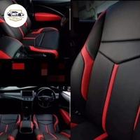 Gambar sarung jok mobil Triton Doble cabin full seat jok  2 baris - hitam putih dari Komboy jok undefined 5 Tokopedia