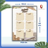 Gambar POSTER A3+ EDUKASI / POSTER SEKOLAH ANAK TEMA JADWAL TUGAS PIKET - POS-01 dari daqu printing undefined 2 Tokopedia