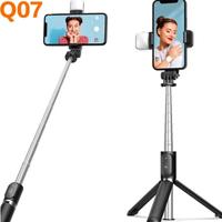 Gambar Tongsis Tripod Bluetooth Aluminium Alloy Q07 360° Rotation - Black dari Elmocell Kuningan undefined 1 Tokopedia