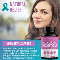 Gambar Premium Inositol Supplement Optify Myo & D-Chiro Inositol+ with Folate and Vitamin D-120 Capsules dari VITA.US undefined 3 Tokopedia