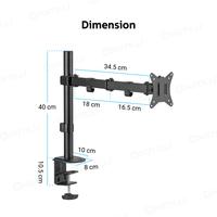 Gambar BRACKET MEJA LCD LED TV 1 Monitor 13" - 27" OXIMUS HYDRA ZD1104 dari Oximus Indonesia undefined 2 Tokopedia