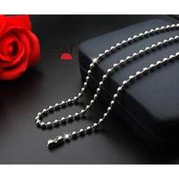 Gambar Kalung Besi Putih Fashion Pria Wanita | Kalung Stainless steel Merica Anti Karat | PUSAT TIMUR - 2,4 mm dari Pusat Timur undefined 1 Tokopedia