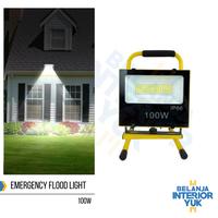 Gambar EMERGENCY FLOOD LIGHT 100Watt Emergency Portable Recharge/ Kap sorot Darurat 100w AR dari Belanja Interior Yuk undefined 1 Tokopedia