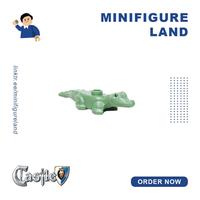 Gambar Lego Castle - Sand Green Alligator / Crocodile Baby Hatchling with Black Eyes Pattern - 60425 dari Minifigure Land Indonesia undefined 1 Tokopedia