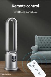 Gambar Bladeless Fan with Ion Purification - Kipas Angin Tanpa Baling 88cm - NewGen Silver dari Timeloop×tokped undefined 5 Tokopedia