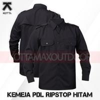 Gambar Kemeja PDL Lapangan Hitam Ripstop Hitam Polos Uniseks Pria - PDL HITAM, L dari Kotta Max Outdoor undefined 1 Tokopedia