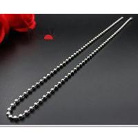 Gambar Kalung Besi Putih Fashion Pria Wanita | Kalung Stainless steel Merica Anti Karat | PUSAT TIMUR - 2,4 mm dari Pusat Timur undefined 4 Tokopedia
