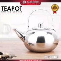 Gambar Tea Pot Stainless Steel SUBRON Teko Teh Bulat Aladin Premium Quality - 20cm Gold dari PerabotanDapurku undefined 3 Tokopedia