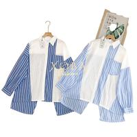 Gambar Fashion 3525 Atasan Wanita LD 112,LD 115 dan LD 120 CM Katun Salur Mix Brukat EX.41438 - MOTIF 3 NAVY dari XOBA FASHION undefined 1 Tokopedia