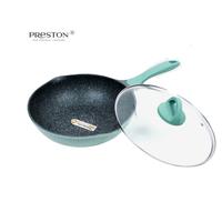Gambar Preston Ocean Island Granite Premium - Frypan Granite Anti Lengket 28 cm - Wajan Granite Tutup Kaca Anti Lengket 28 cm -  Casserole Panci Granite Anti Lengket 24 cm - - FRYPAN 28 CM dari Prestoncookware undefined 3 Tokopedia