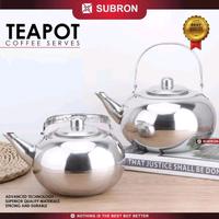 Gambar Tea Pot Stainless Steel SUBRON Teko Teh Bulat Aladin Premium Quality - 20cm Gold dari PerabotanDapurku undefined 1 Tokopedia