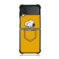 Gambar Phone Case Samsung Z FLip Series Flip 5 Flip 4 Flip 3 TPU Protection Snoopy Yellow Pocket - Z FLip 5 dari GudangKaosBekasi undefined 1 Tokopedia