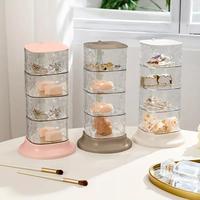 Gambar Kotak Penyimpanan Rak Susun Putar Kotak Mini Meja Rias Bumbu Dapur Sparepart Perhiasan Aksesoris ATK Serbaguna Crystal Dekorasi 3 4 Susun Laci  Berputar 360 Akrilik Transparan 13.5 x 25 CM 13.5x19 CM - Abu-abu, 3 Susun dari Lbagstoremall undefined 1 Tokopedia