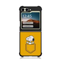 Gambar Phone Case Samsung Z FLip Series Flip 5 Flip 4 Flip 3 TPU Protection Snoopy Yellow Pocket - Z FLip 5 dari GudangKaosBekasi undefined 3 Tokopedia