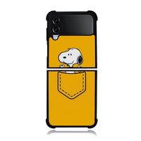 Gambar Phone Case Samsung Z FLip Series Flip 5 Flip 4 Flip 3 TPU Protection Snoopy Yellow Pocket - Z FLip 5 dari GudangKaosBekasi undefined 2 Tokopedia