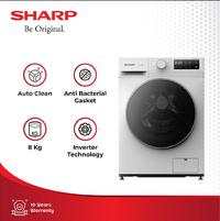 Gambar Washing Machine Front Loading 8Kg - INVERTER TECHNOLOGY ES-FL1480MWX || ES FL1480 MWX Quick Wash dari Sharp Official Store Tangerang undefined 1 Tokopedia