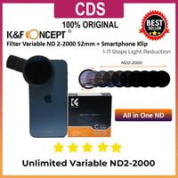 Gambar KNF CONCEPT Variable ND 2-2000 Filter Smartphone with Phone Klip 52mm For Samsung IPhone Vivo Oppo - All in One ND dari Cahaya Digital Store undefined 1 Tokopedia