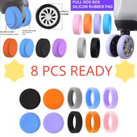 Gambar 8Pcs Cover Pelindung Roda Koper Karet Luggage Trolley Wheel Universal - B-Orange*4PCS dari Ferancy undefined 1 Tokopedia
