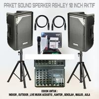 Gambar PAKET SOUND SYSTEM 600 watt Speaker Karaoke 10 INCH AKTIF MIXER ASHLEY dari GAZ ELEKTRONIK SURABAYA undefined 1 Tokopedia