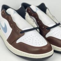 Gambar AIR JORDAN 1 LOW SE WHITE BLUE MOCHA BROWN SIZE 47 48 SEPATU SNEAKERS CASUAL JALAN UKURAN BESAR BIG RAKSASA JUMBO ORIGINAL - 47.5 (31cm) dari KAKIGEDE undefined 2 Tokopedia